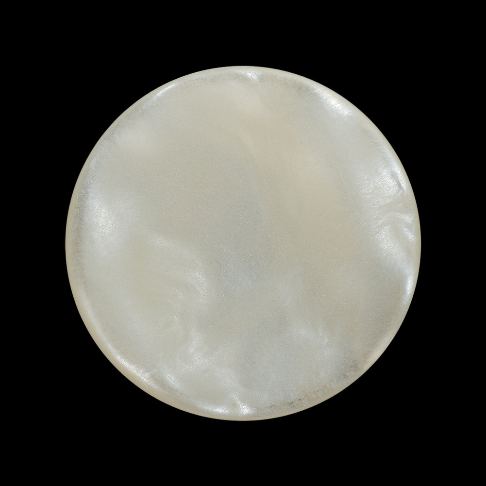 Plastic Shank Back Button - 44L/28mm - Iridescent White Swirl Shallow Dish Plastic Shank Back Button - 44L/28mm - Iridescent White Swirl Shallow Dish