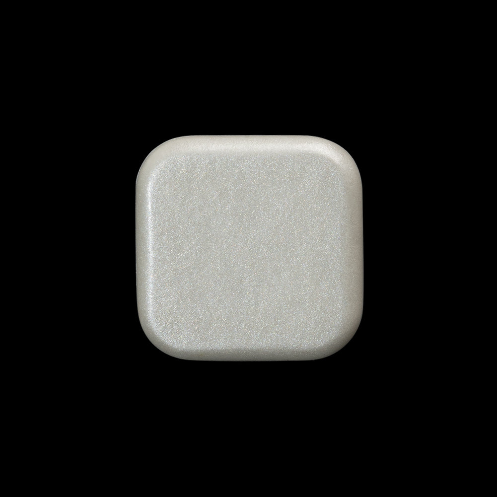 Square Plastic Shank Back Button - 30L/19mm - Off White Shimmer Square Plastic Shank Back Button - 30L/19mm - Off White Shimmer