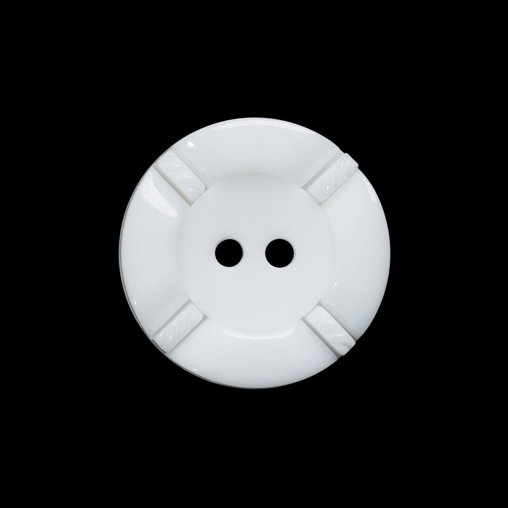 Plastic 2-Hole Button - 36L/23mm - White Decorative Ropes 2-Piece Plastic 2-Hole Button - 36L/23mm - White Decorative Ropes 2-Piece
