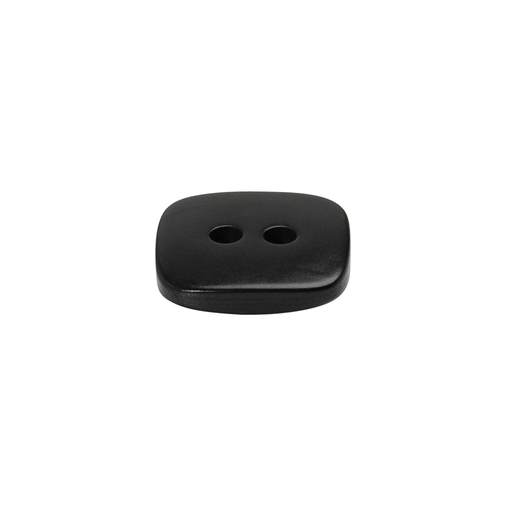 Square Plastic 2-Hole Button - 24L/15mm - Black Square Plastic 2-Hole Button - 24L/15mm - Black