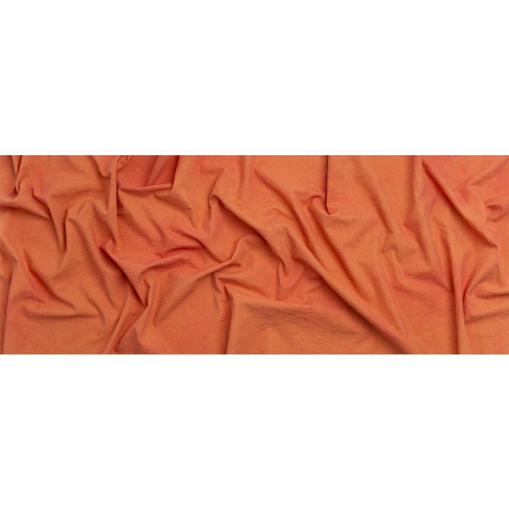 Terracotta Mottled Wrinkled Lightweight Cotton Canvas Full Terracotta Mottled Wrinkled Lightweight Cotton Canvas Full