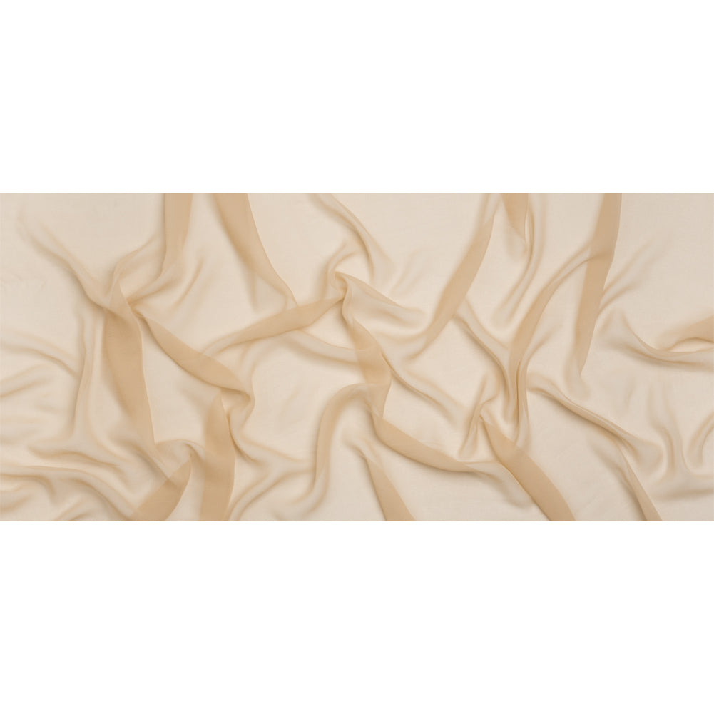 Famous Australian Designer Beige Silk Georgette Full Famous Australian Designer Beige Silk Georgette Full