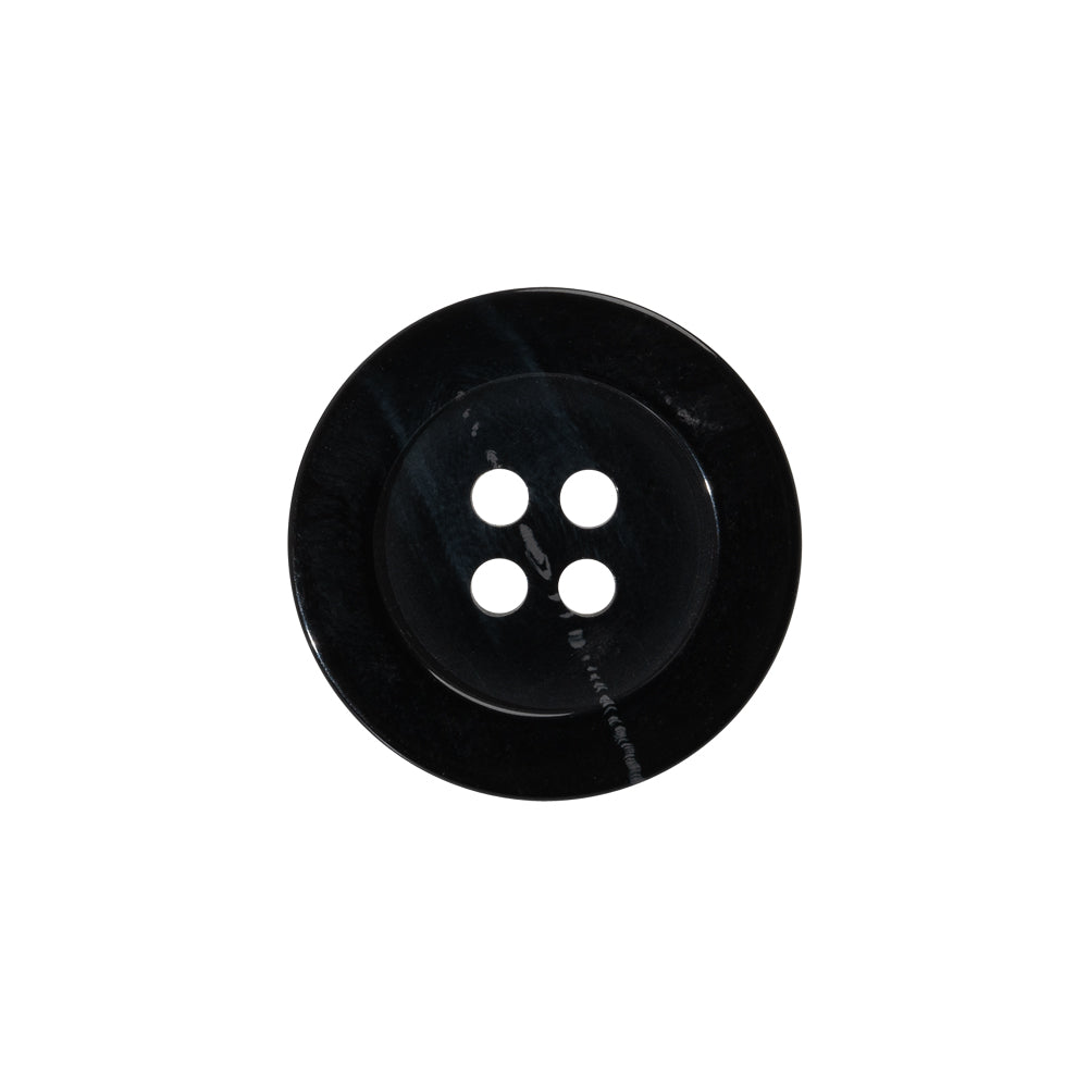 Plastic 4-Hole Button - 32L/20mm - Black and Gray Streaks Plastic 4-Hole Button - 32L/20mm - Black and Gray Streaks