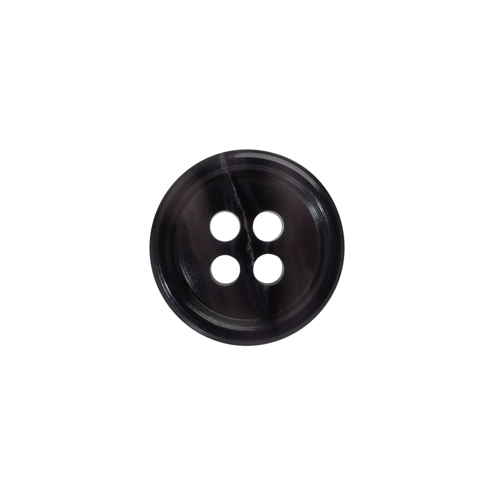 4-Hole Plastic Button Made in Italy - 24L/15mm - Violet Semi-Translucent 4-Hole Plastic Button Made in Italy - 24L/15mm - Violet Semi-Translucent