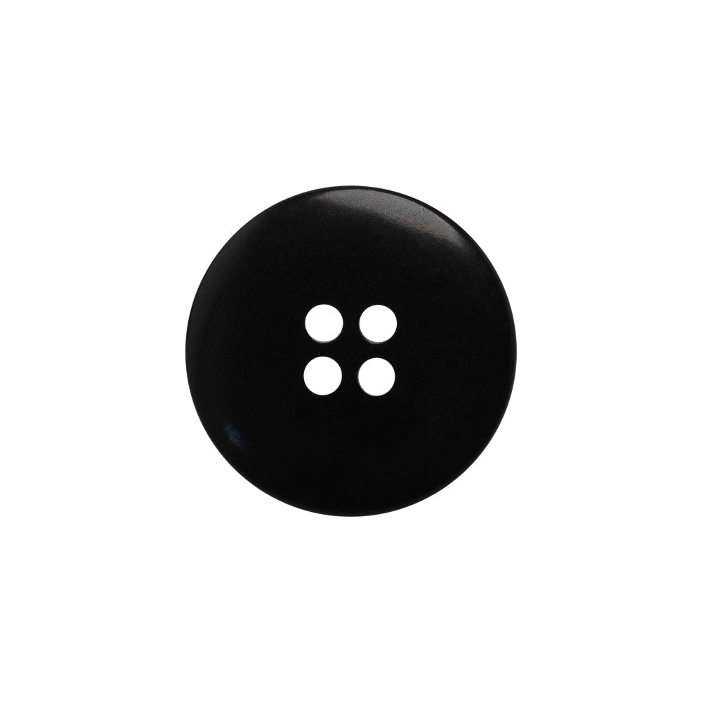 Plastic 4-Hole Button - 32L/20mm - Black Saucer Plastic 4-Hole Button - 32L/20mm - Black Saucer