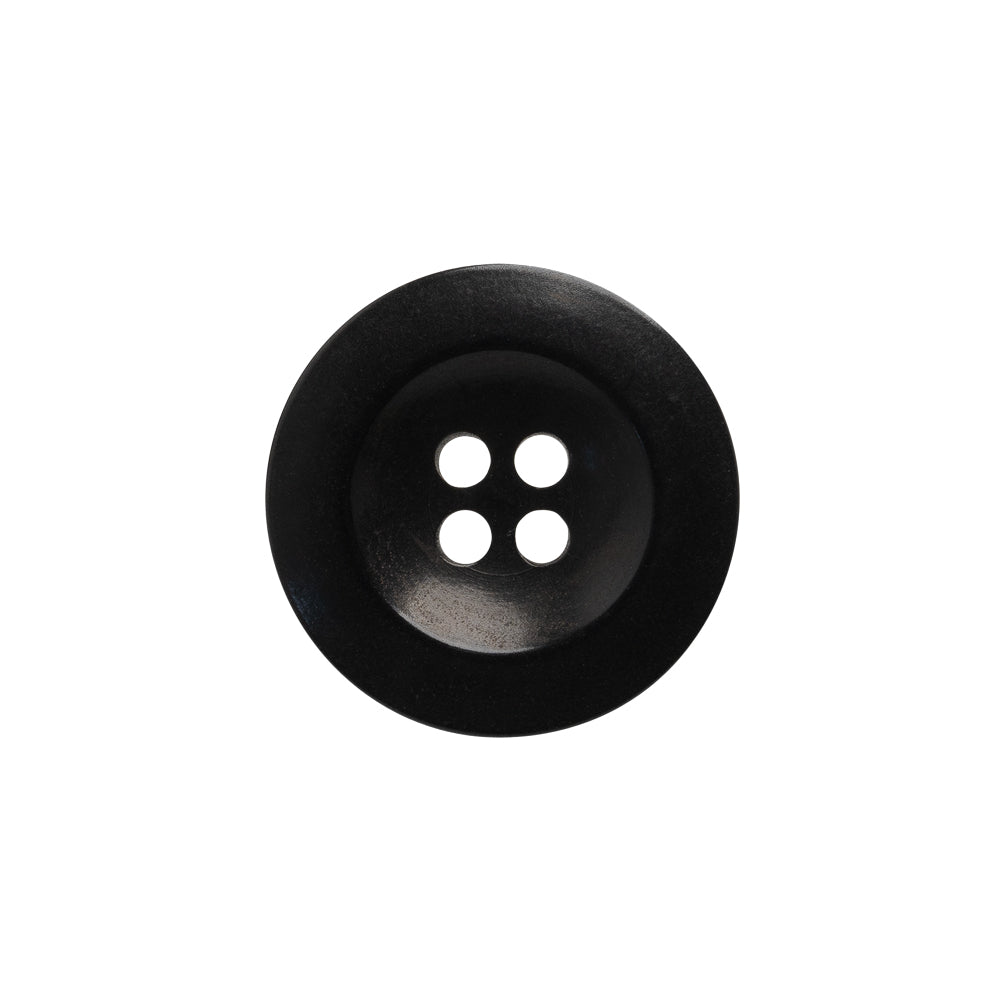 Plastic 4-Hole Button - 32L/20mm - Black Saucer Plastic 4-Hole Button - 32L/20mm - Black Saucer