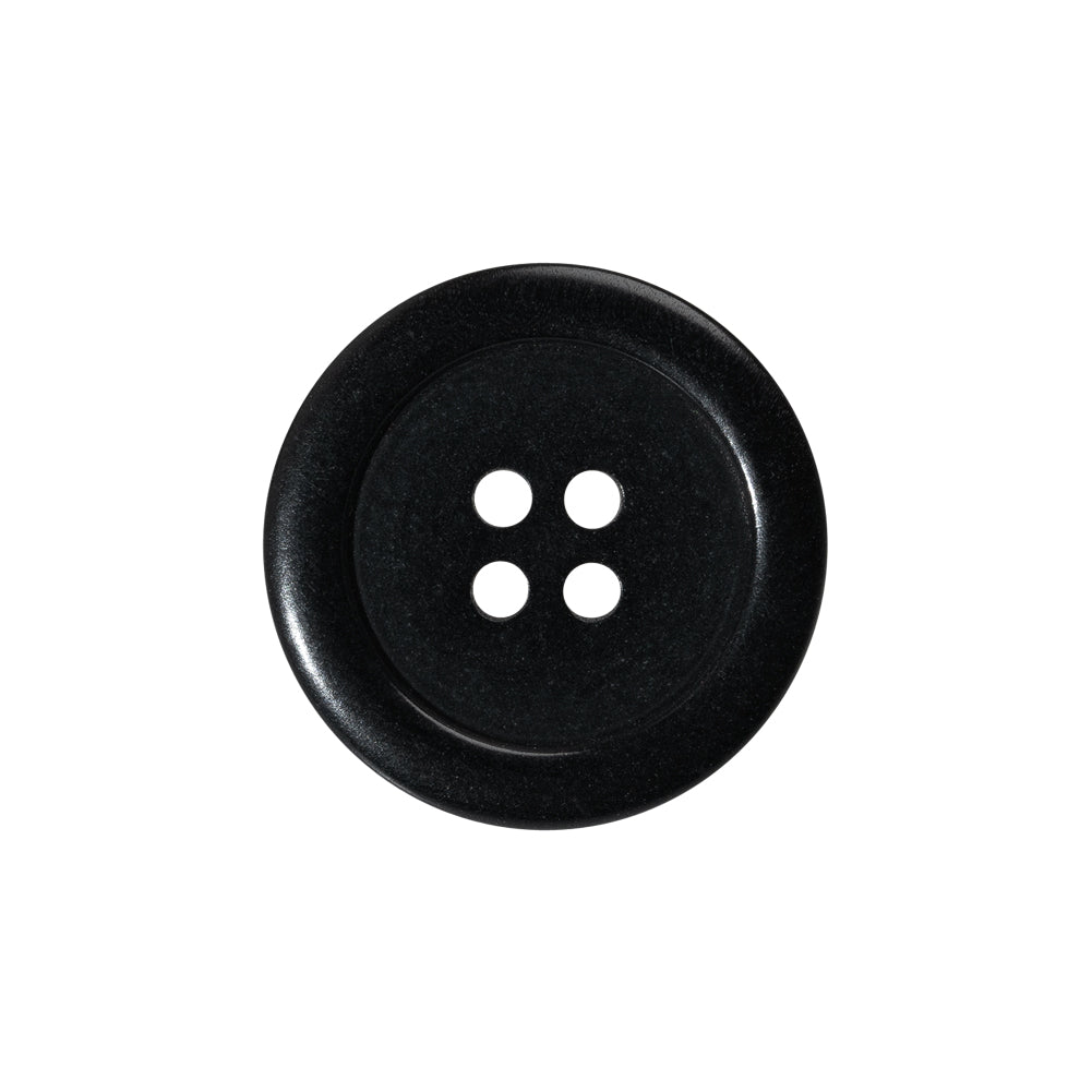 Plastic 4-Hole Button - 35L/22mm - Classic Black Plastic 4-Hole Button - 35L/22mm - Classic Black