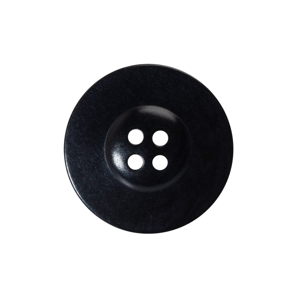 Plastic 4-Hole Button - 38L/24mm - Midnight Designer Logo Rim Plastic 4-Hole Button - 38L/24mm - Midnight Designer Logo Rim