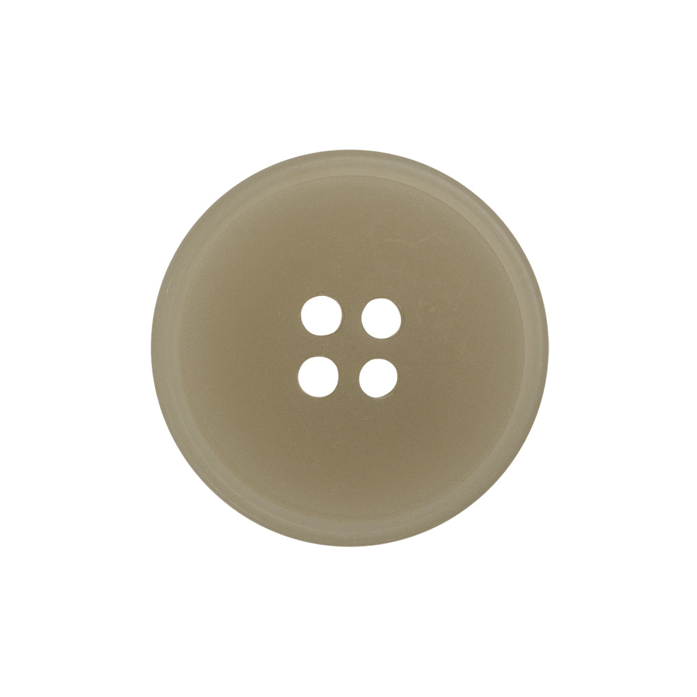 Plastic 4-Hole Button - 38L/24mm - Frosted Off White Narrow Rim Plastic 4-Hole Button - 38L/24mm - Frosted Off White Narrow Rim
