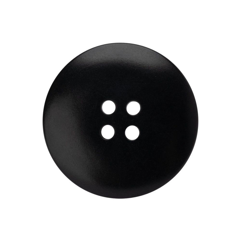 Plastic 4-Hole Button - 40L/25.5mm - Black Plastic 4-Hole Button - 40L/25.5mm - Black