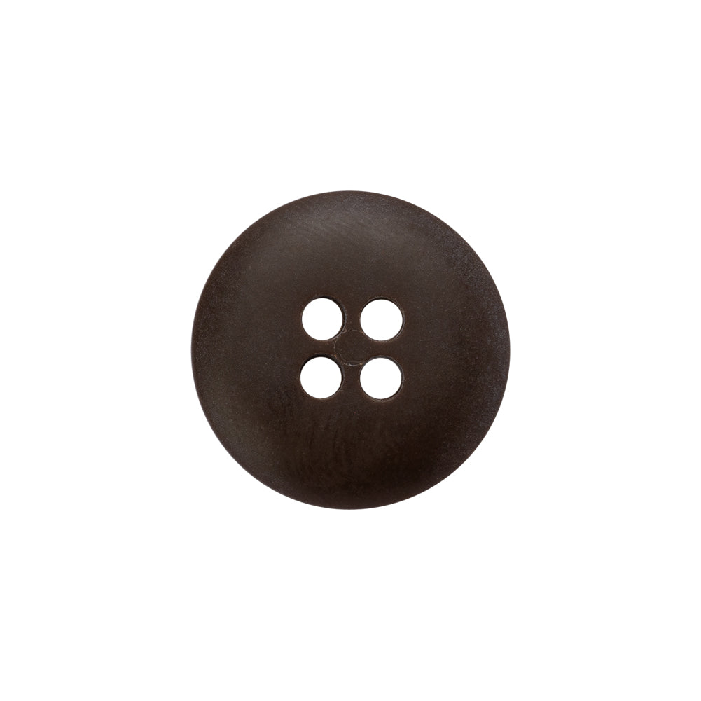 Plastic 4-Hole Button - 30L/19mm - Taupe Rolled Rim - Detail Plastic 4-Hole Button - 30L/19mm - Taupe Rolled Rim - Detail