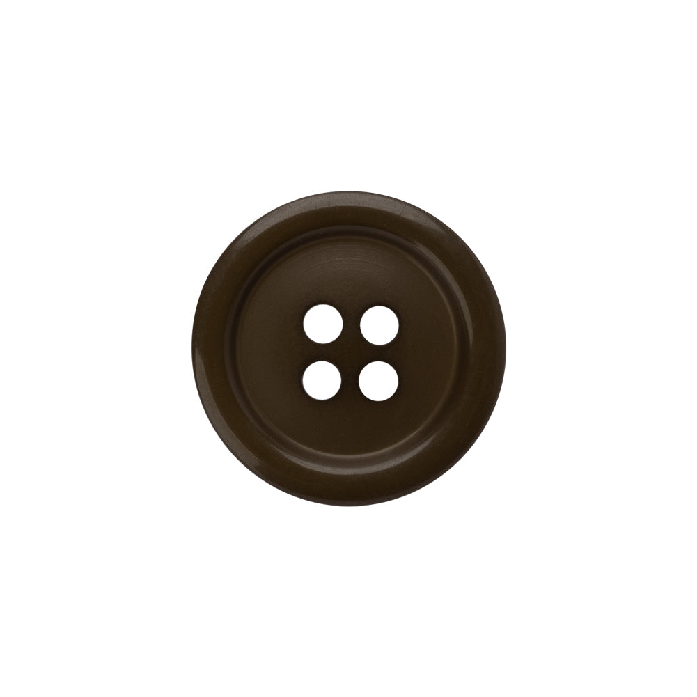 Plastic 4-Hole Button - 30L/19mm - Classic Brown Plastic 4-Hole Button - 30L/19mm - Classic Brown