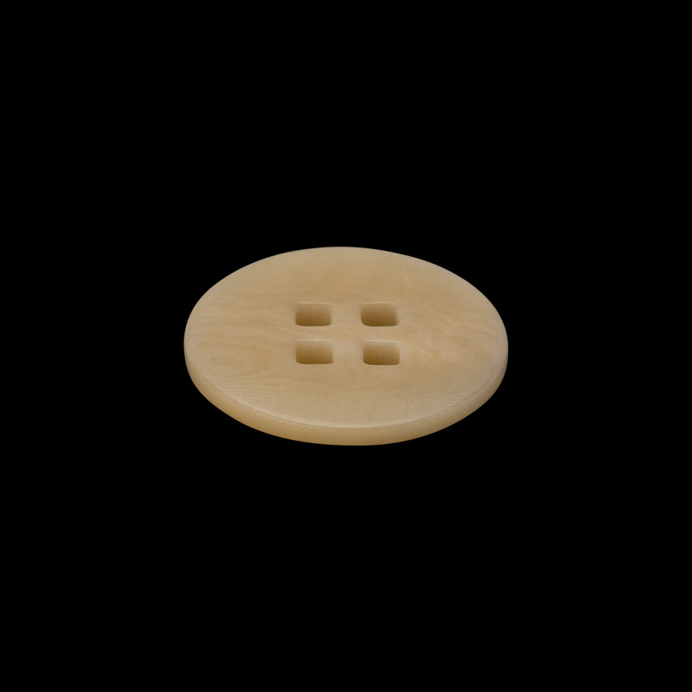 Plastic 4-Hole Button - 32L/20mm - Beige Subtle Marbling with Square Holes Plastic 4-Hole Button - 32L/20mm - Beige Subtle Marbling with Square Holes