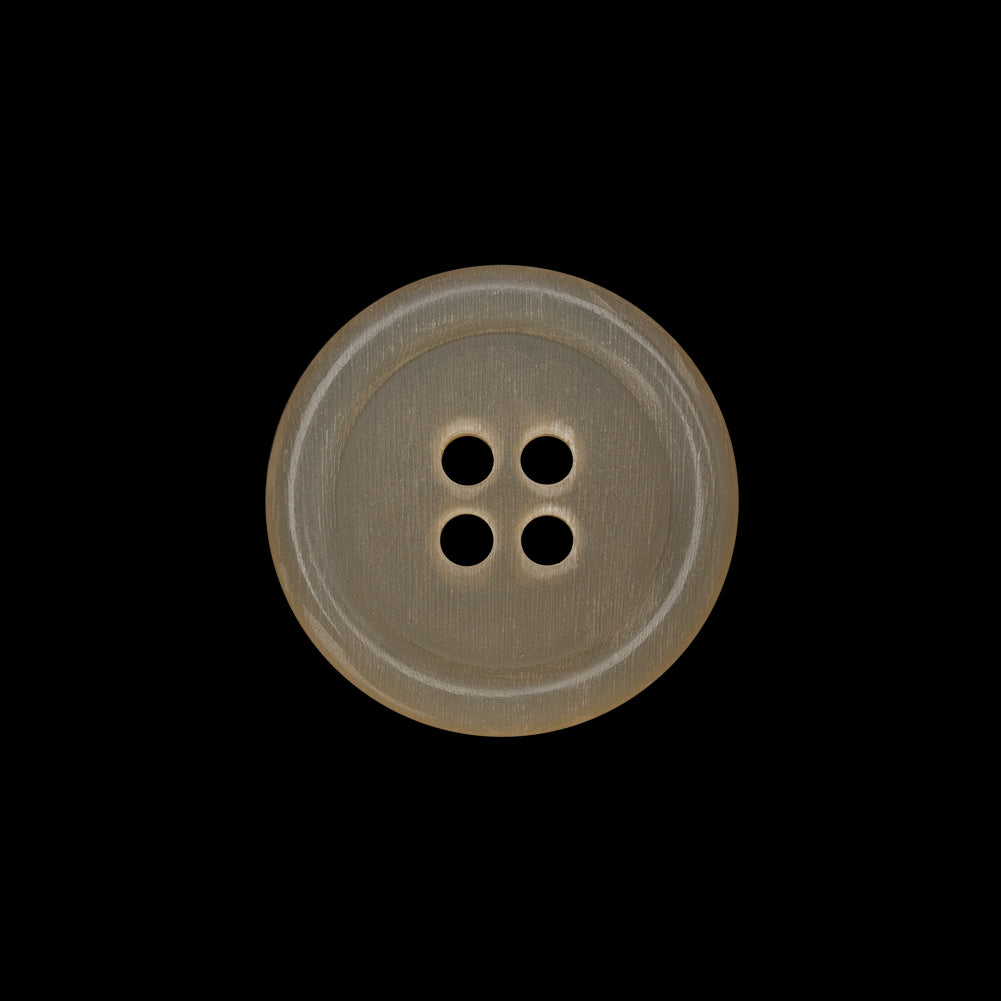 Plastic 4-Hole Button - 32L/20mm - Translucent Beige Rolled Rim Plastic 4-Hole Button - 32L/20mm - Translucent Beige Rolled Rim