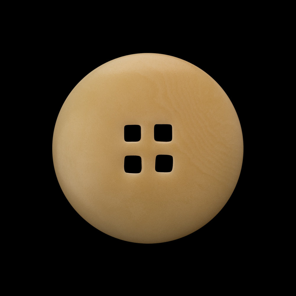 Plastic 4-Hole Button - 40L/25.5mm - Beige Subtle Marbling with Square Holes Plastic 4-Hole Button - 40L/25.5mm - Beige Subtle Marbling with Square Holes
