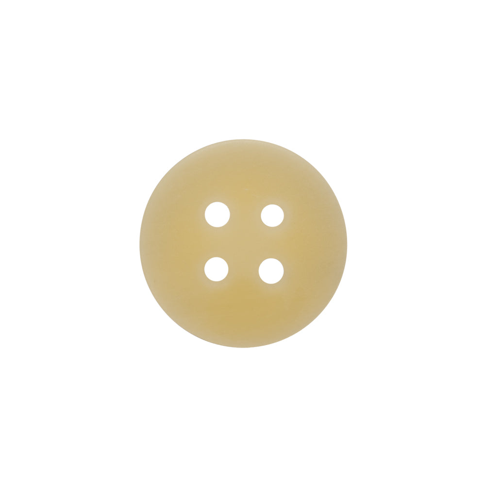 Plastic 4-Hole Button - 28L/18mm - Beige and Gray Striated - Detail Plastic 4-Hole Button - 28L/18mm - Beige and Gray Striated - Detail
