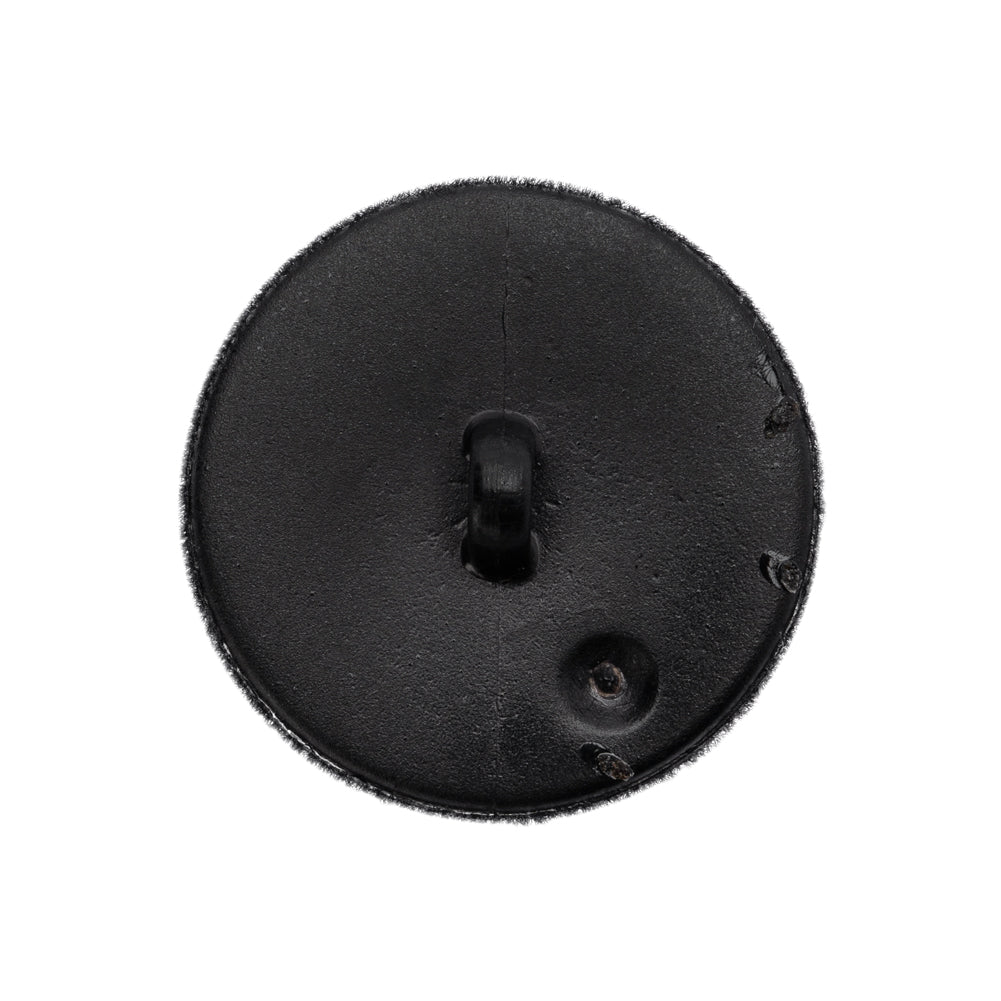 Fabric Covered Shank Back Button - 40L/25.5mm - Black Velvet Radiating Ribs - Detail Fabric Covered Shank Back Button - 40L/25.5mm - Black Velvet Radiating Ribs - Detail