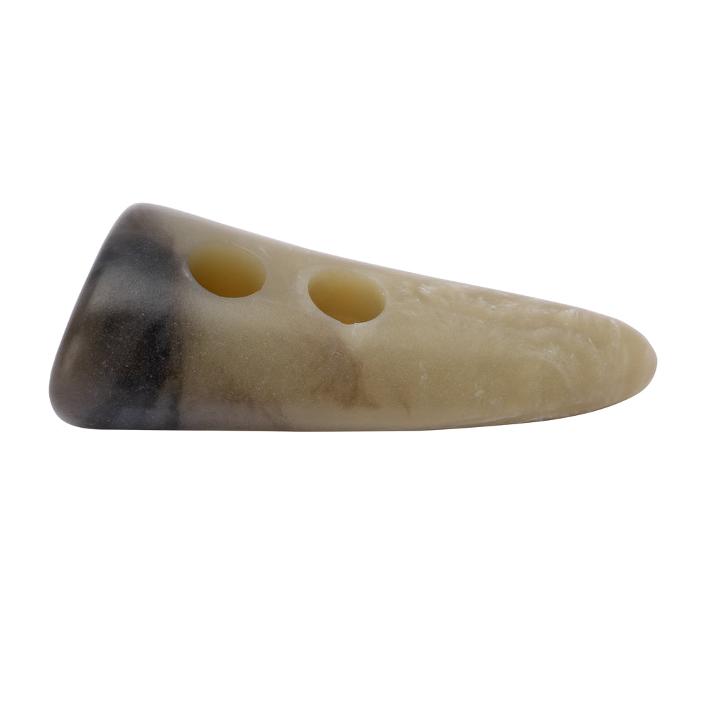 Horn 2-Hole Toggle Button - 60L/38mm - Beige and Gray Marbled Horn 2-Hole Toggle Button - 60L/38mm - Beige and Gray Marbled