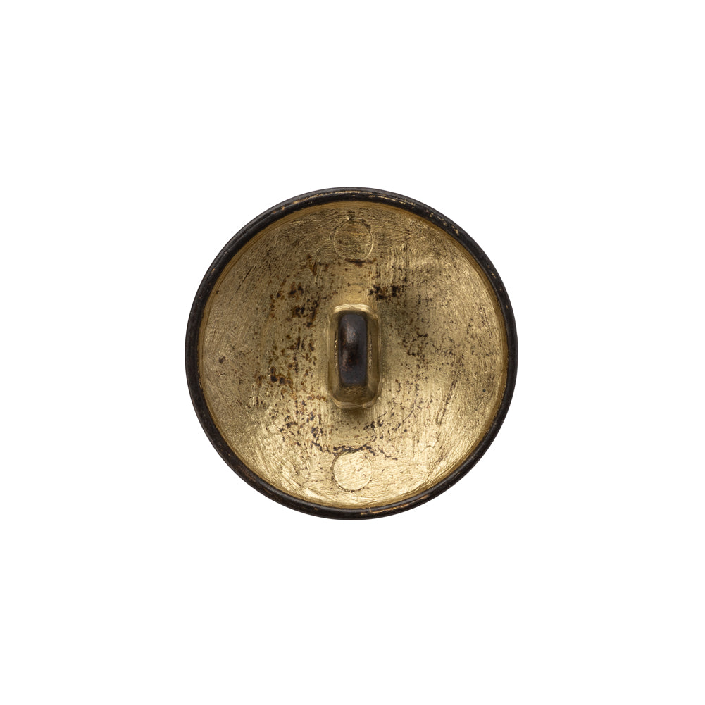 Metal Shank Back Button - 32L/20mm - Distressed Gold Crest Metal Shank Back Button - 32L/20mm - Distressed Gold Crest