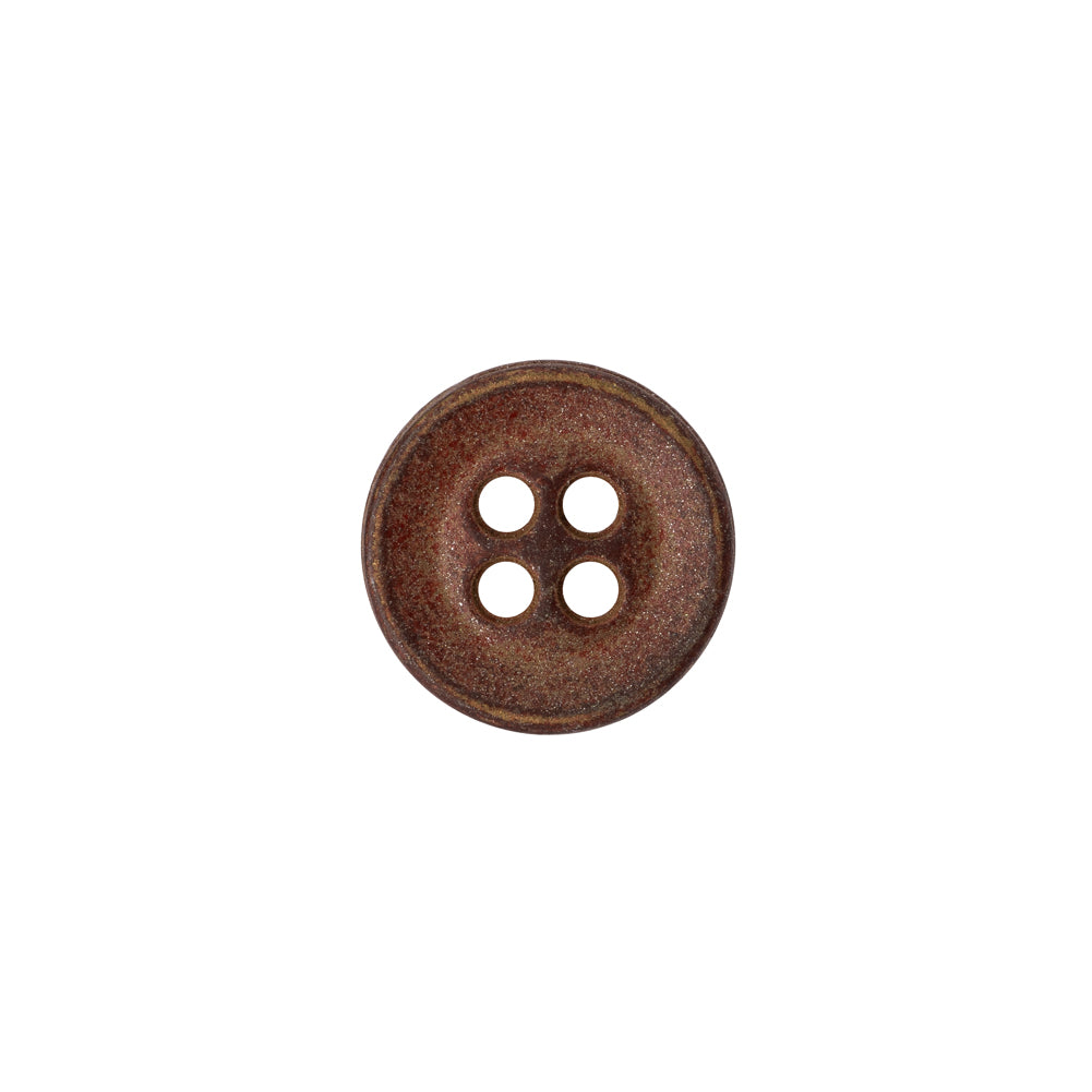 Metal 4-Hole Button - 20L/12.5mm - Matte Copper Metal 4-Hole Button - 20L/12.5mm - Matte Copper