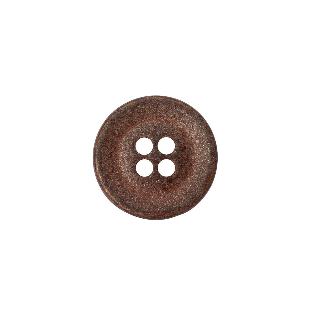 Metal 4-Hole Button - 24L/15mm - Matte Copper Metal 4-Hole Button - 24L/15mm - Matte Copper
