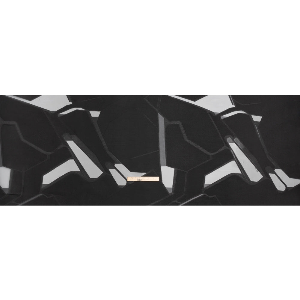 Black Abstract Luxury Burnout Brocade Black Abstract Luxury Burnout Brocade
