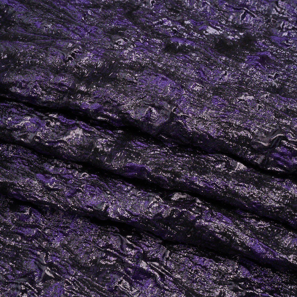Metallic Purple and Black Abstract Luxury Brocade Metallic Purple and Black Abstract Luxury Brocade