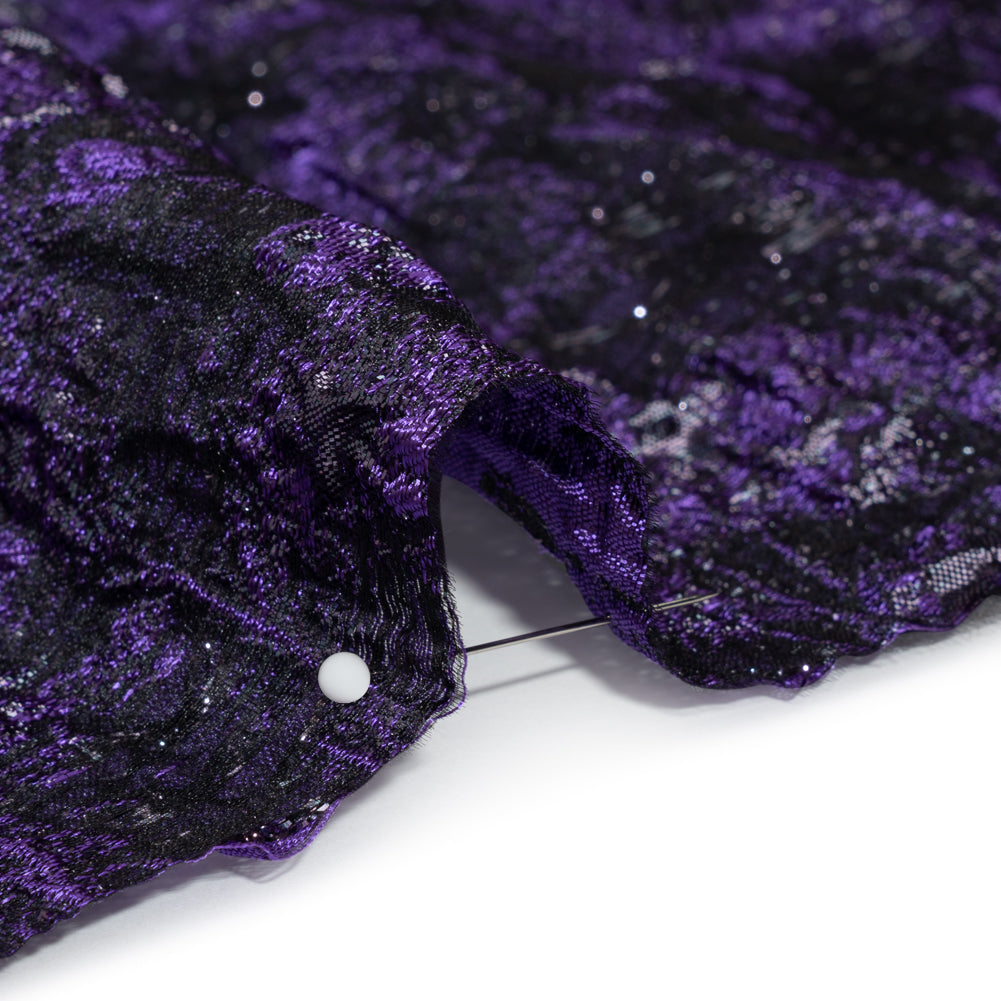 Metallic Purple and Black Abstract Luxury Brocade Metallic Purple and Black Abstract Luxury Brocade