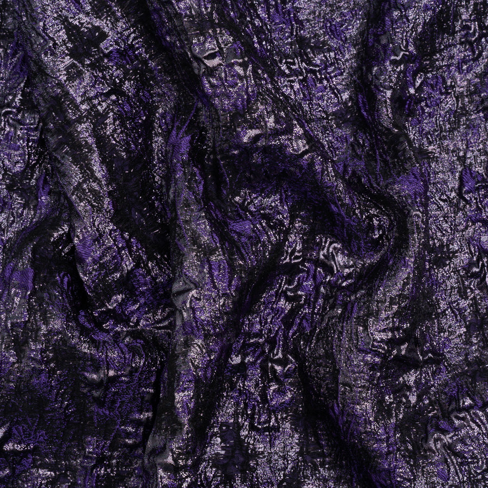 Metallic Purple and Black Abstract Luxury Brocade Metallic Purple and Black Abstract Luxury Brocade