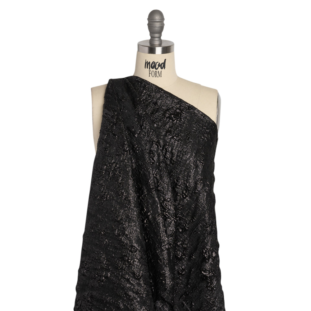 Metallic Black Abstract Luxury Brocade Metallic Black Abstract Luxury Brocade