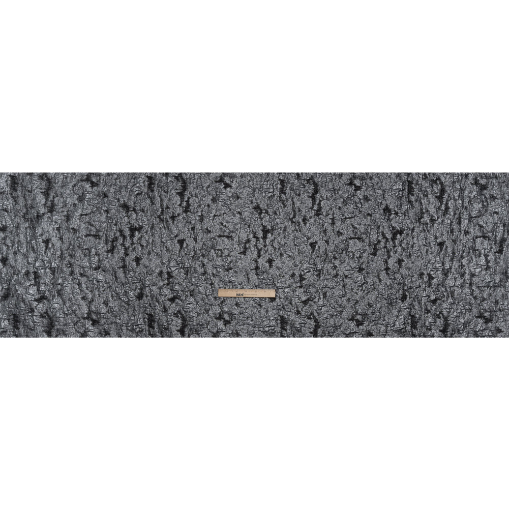 Metallic Silver and Gray Abstract Luxury Brocade - Full Metallic Silver and Gray Abstract Luxury Brocade - Full