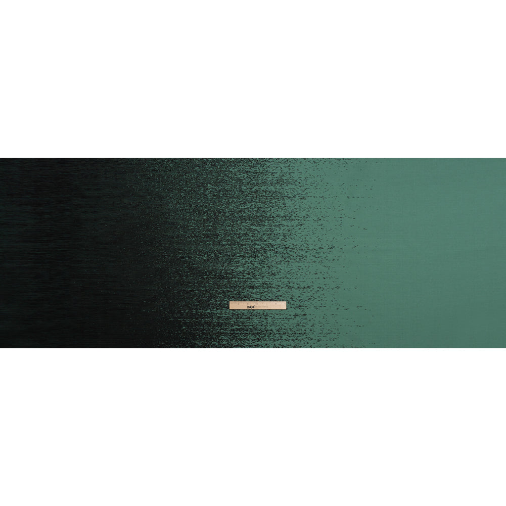 Sea Green and Metallic Black Striated Luxury Brocade Sea Green and Metallic Black Striated Luxury Brocade
