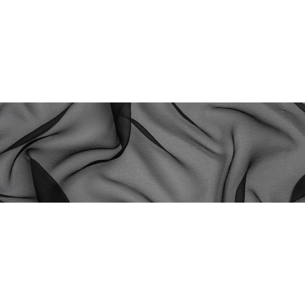Black Bubbly Crinkled Organza Brocade - Full Black Bubbly Crinkled Organza Brocade - Full
