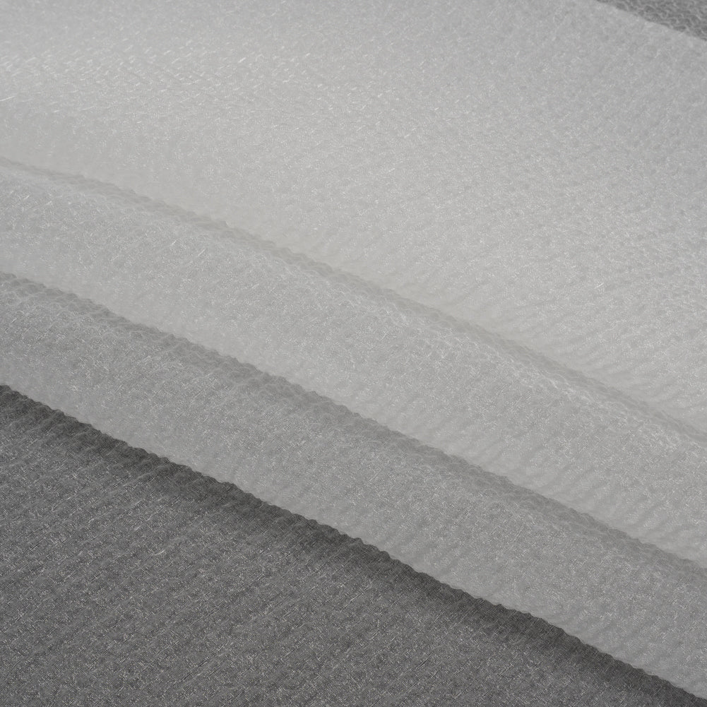 White Bubbly Crinkled Organza Brocade - Folded White Bubbly Crinkled Organza Brocade - Folded