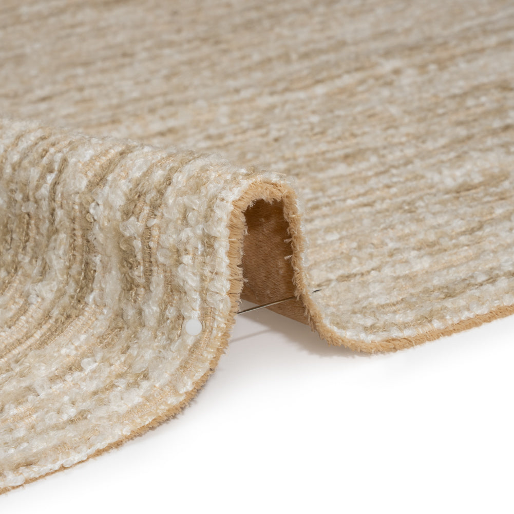 Mineral Ribbed Striated Upholstery Boucle Detail Mineral Ribbed Striated Upholstery Boucle Detail