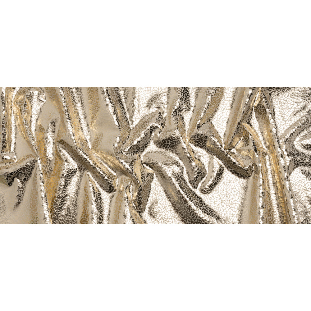 Starlight Geometric Crackle Metallic Foiled Chenille Full Starlight Geometric Crackle Metallic Foiled Chenille Full