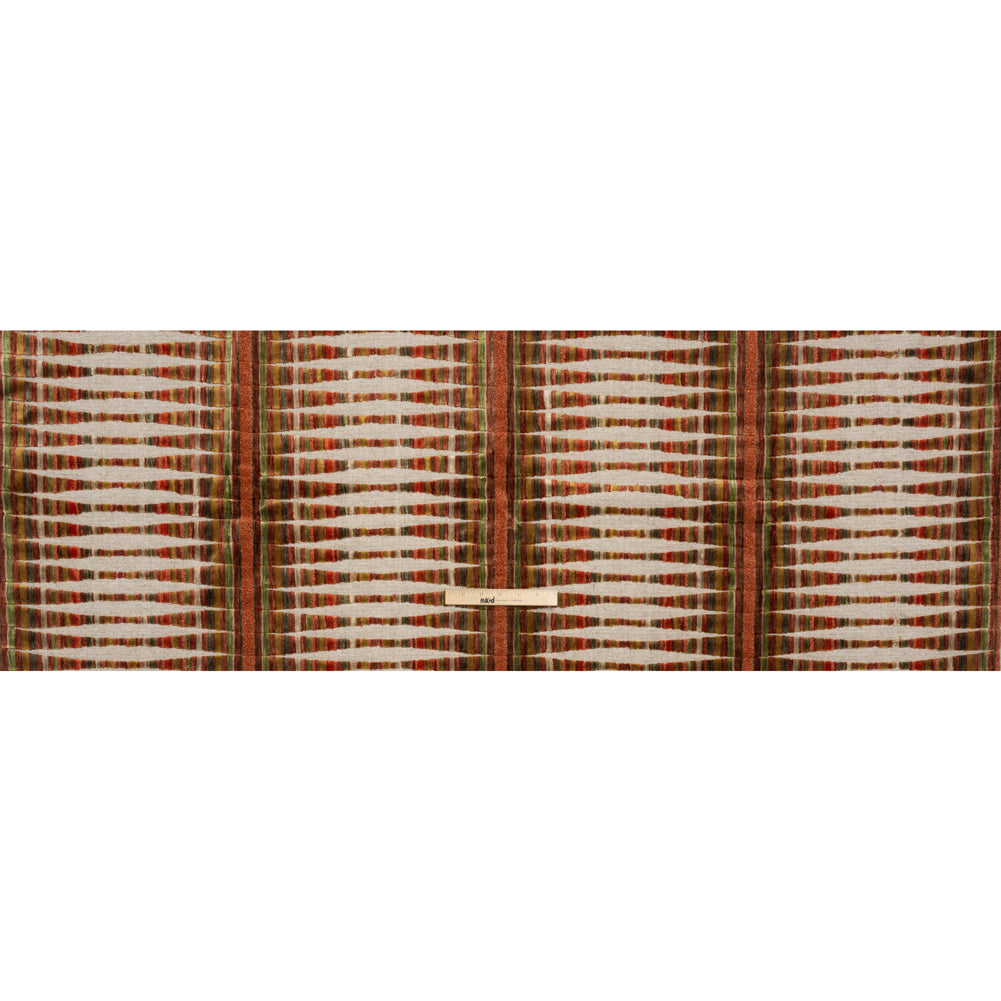 Horizon Stripes and Plush Velvet Undulating Lines Upholstery Woven Full Horizon Stripes and Plush Velvet Undulating Lines Upholstery Woven Full