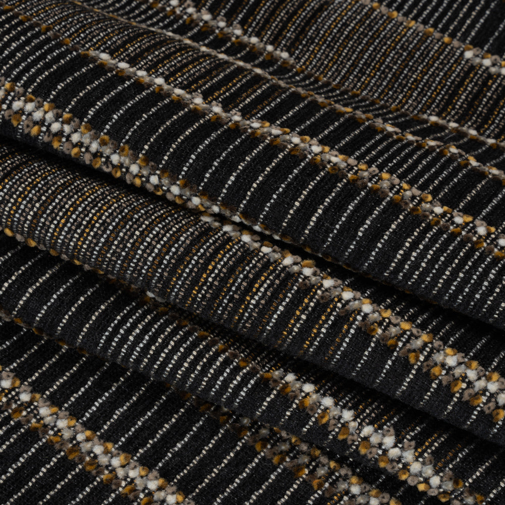 Mudstone Stripes and Ladders Chenille Woven Folded Mudstone Stripes and Ladders Chenille Woven Folded
