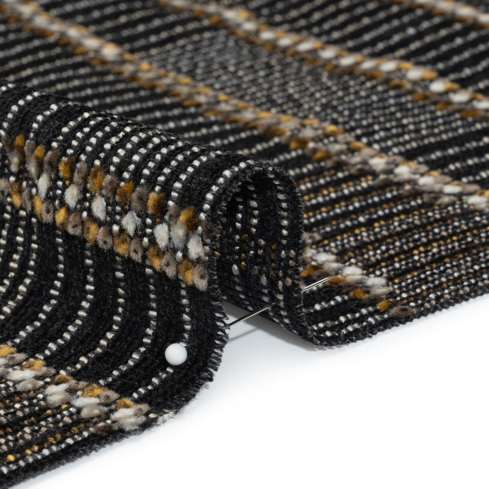 Mudstone Stripes and Ladders Chenille Woven Detail Mudstone Stripes and Ladders Chenille Woven Detail