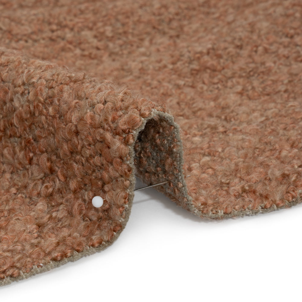 Blush Fluffy Upholstery Boucle Detail Blush Fluffy Upholstery Boucle Detail