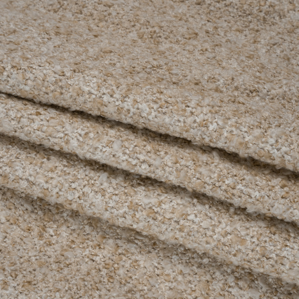 Mineral Pebbly Upholstery Boucle Folded Mineral Pebbly Upholstery Boucle Folded