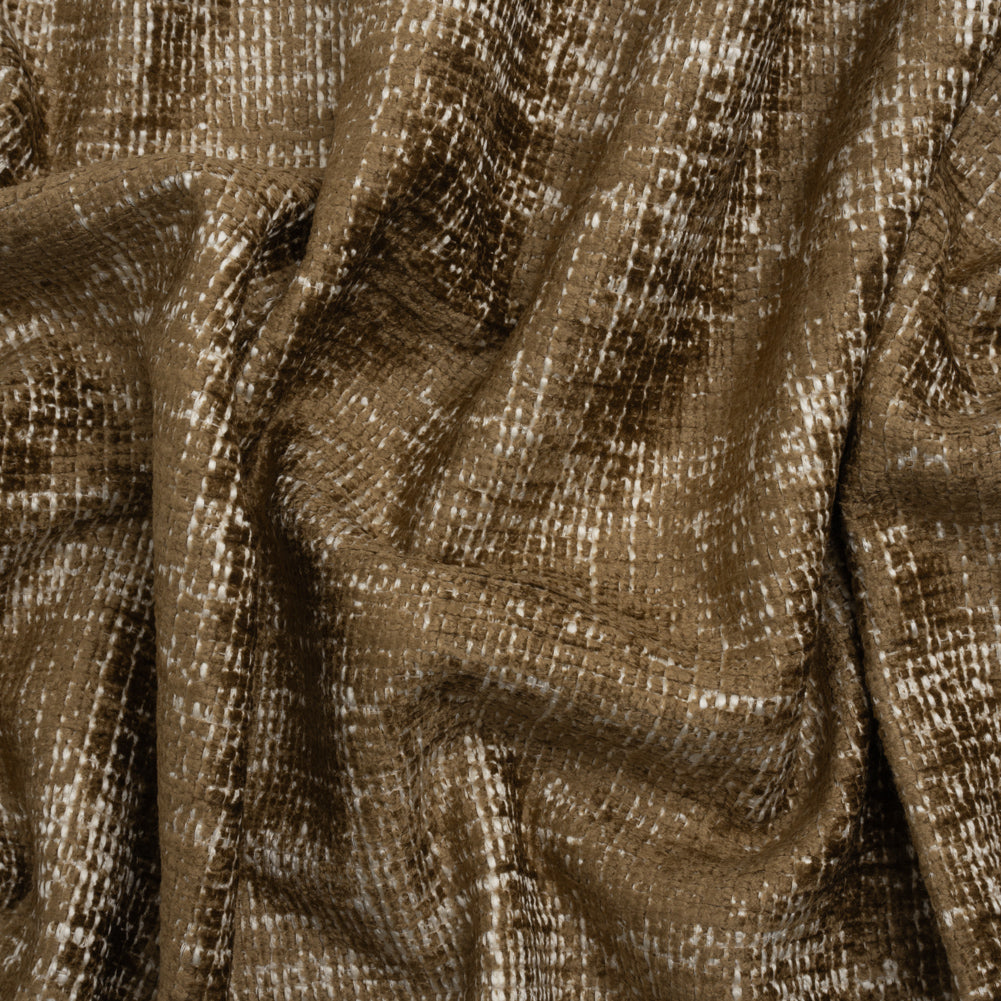 Bison Distressed Look Chenille Upholstery Woven Bison Distressed Look Chenille Upholstery Woven