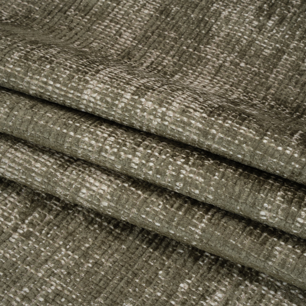 Herbaceous Distressed Look Chenille Upholstery Woven Folded Herbaceous Distressed Look Chenille Upholstery Woven Folded