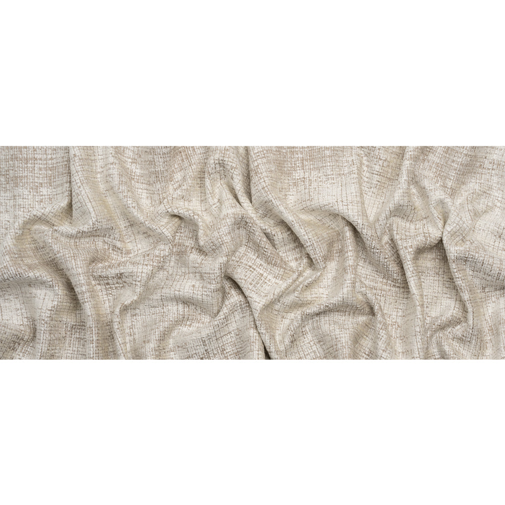 Parchment Distressed Look Chenille Upholstery Woven Full Parchment Distressed Look Chenille Upholstery Woven Full