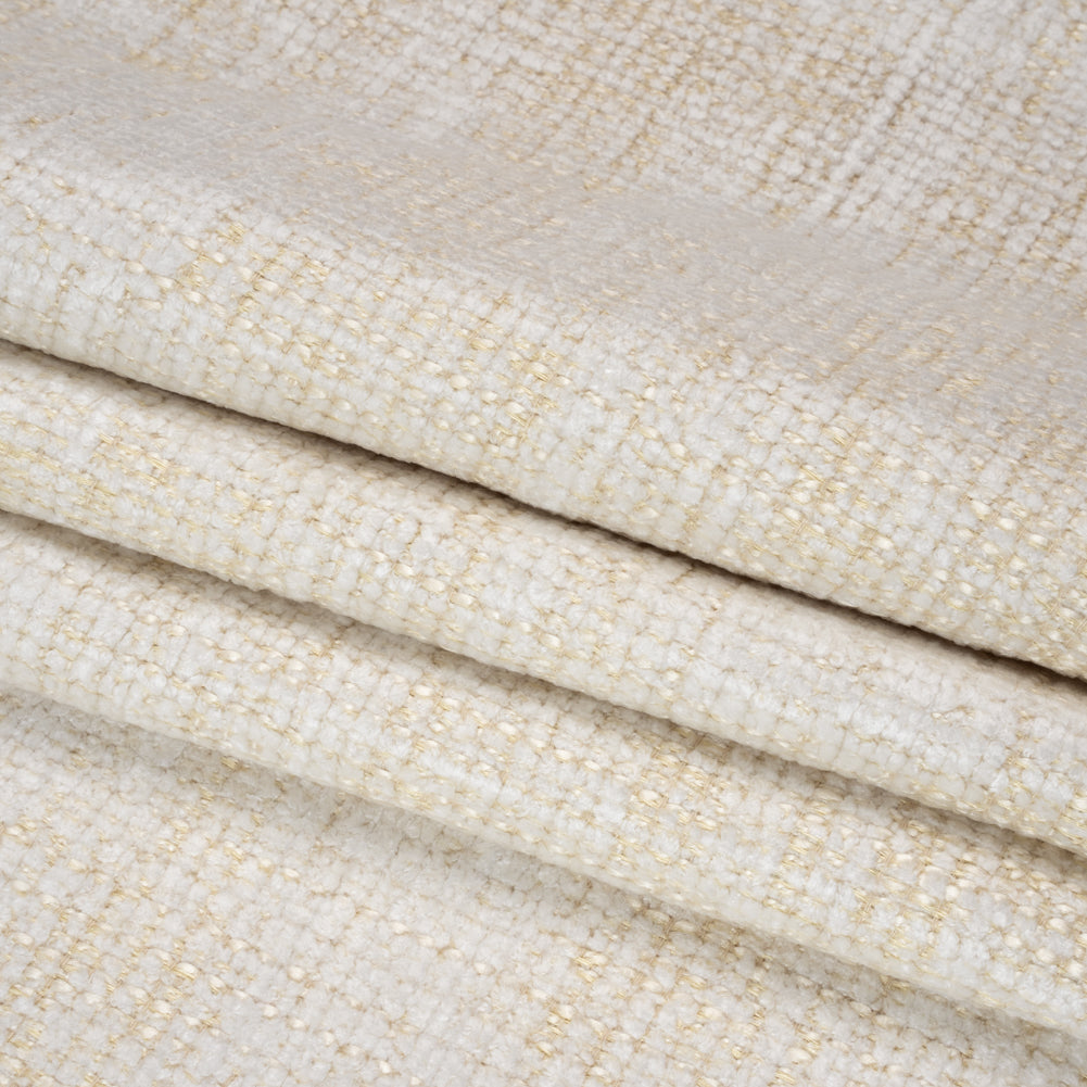 Snow Distressed Look Chenille Upholstery Woven Folded Snow Distressed Look Chenille Upholstery Woven Folded