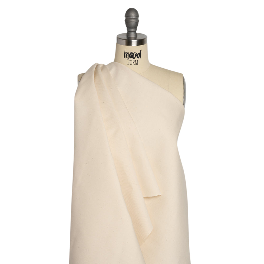 Greige Stretch Cotton Denim - 11oz Drape Greige Stretch Cotton Denim - 11oz Drape