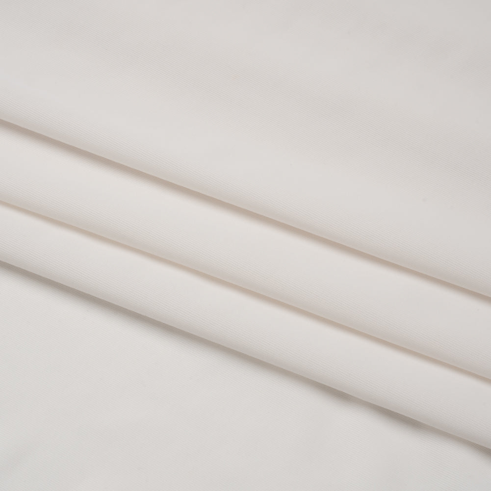 Famous Australian Designer Egret Stretch Polyester Jersey Folded Famous Australian Designer Egret Stretch Polyester Jersey Folded