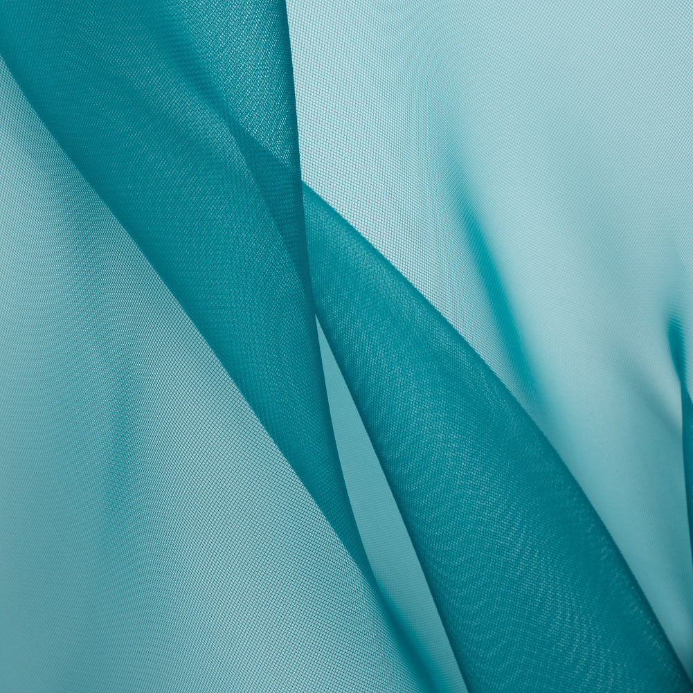 Stiff Mesh-Like Polyester Organza - Dark Teal - Iris Collection Stiff Mesh-Like Polyester Organza - Dark Teal - Iris Collection