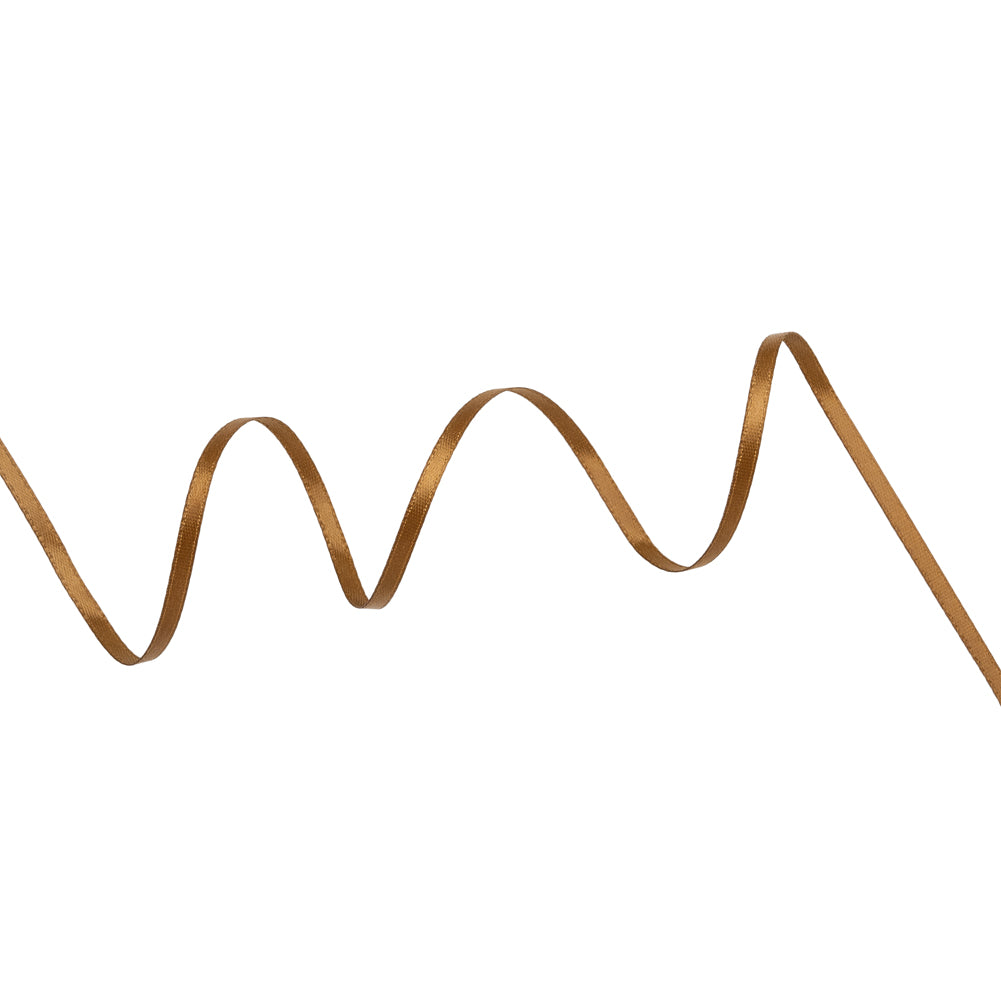 Satin Ribbon Double Faced - 0.125" - Brown Satin Ribbon Double Faced - 0.125" - Brown
