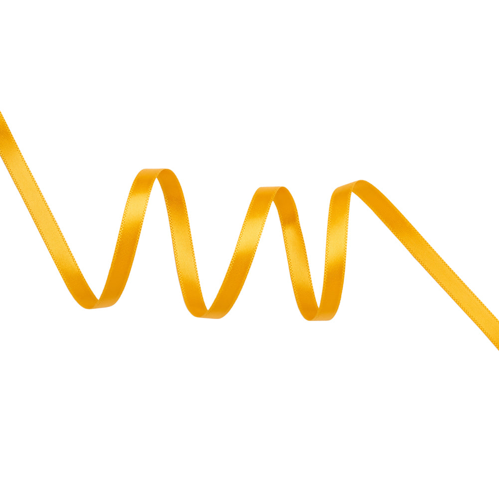 Satin Ribbon Double Faced - 0.25" - Golden Yellow Satin Ribbon Double Faced - 0.25" - Golden Yellow